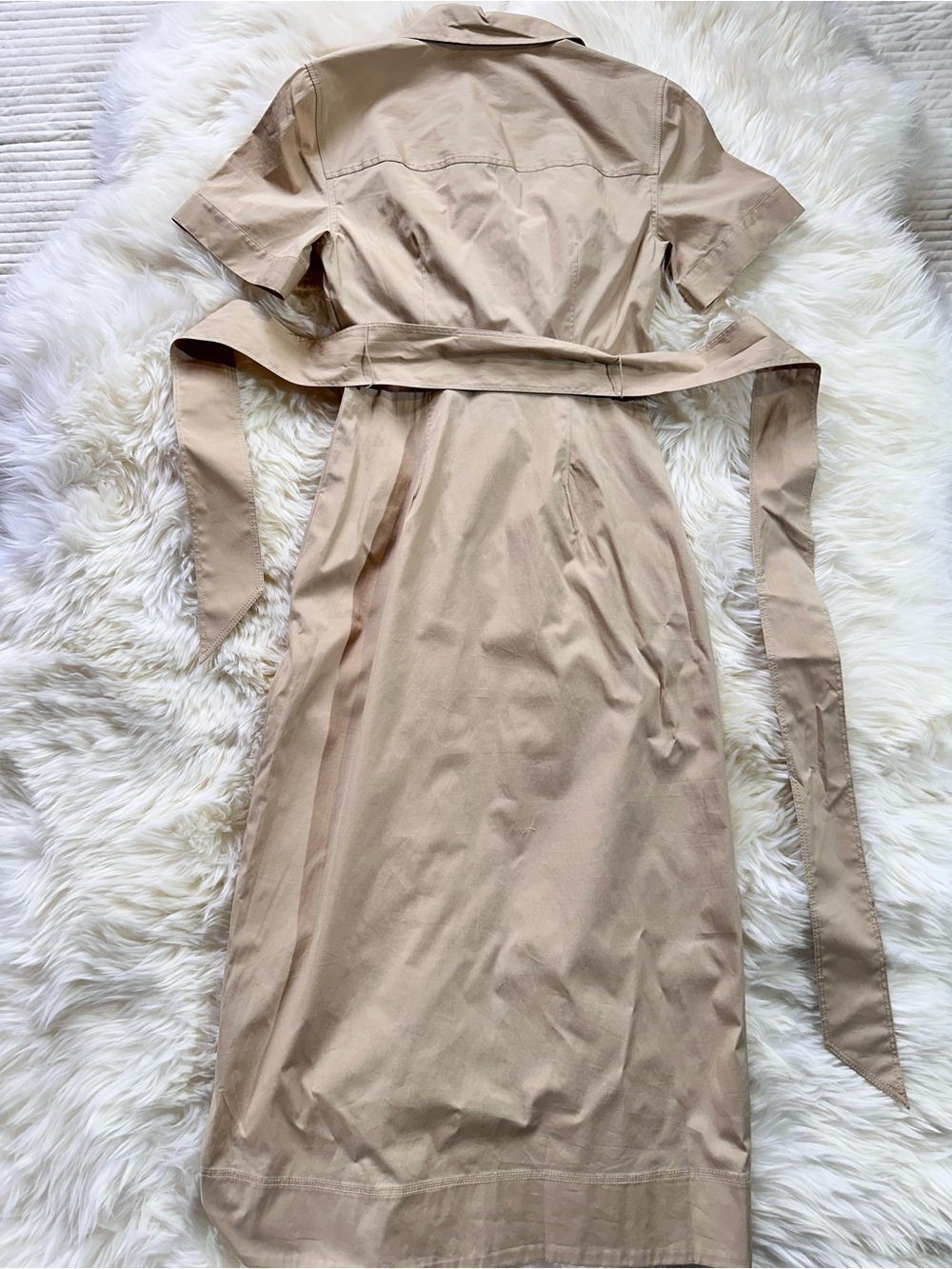 Veronica Beard Tabby Midi Dress – Stone Khaki – Size 0 – NWT - Picture 14 of 16